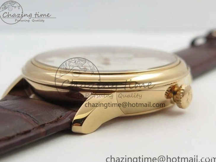 0422 De Ville Prestige Real PR RG ZF 1:1 Best Edition White Dial on Brown Leather Strap MIYOTA HighPerformance 7939